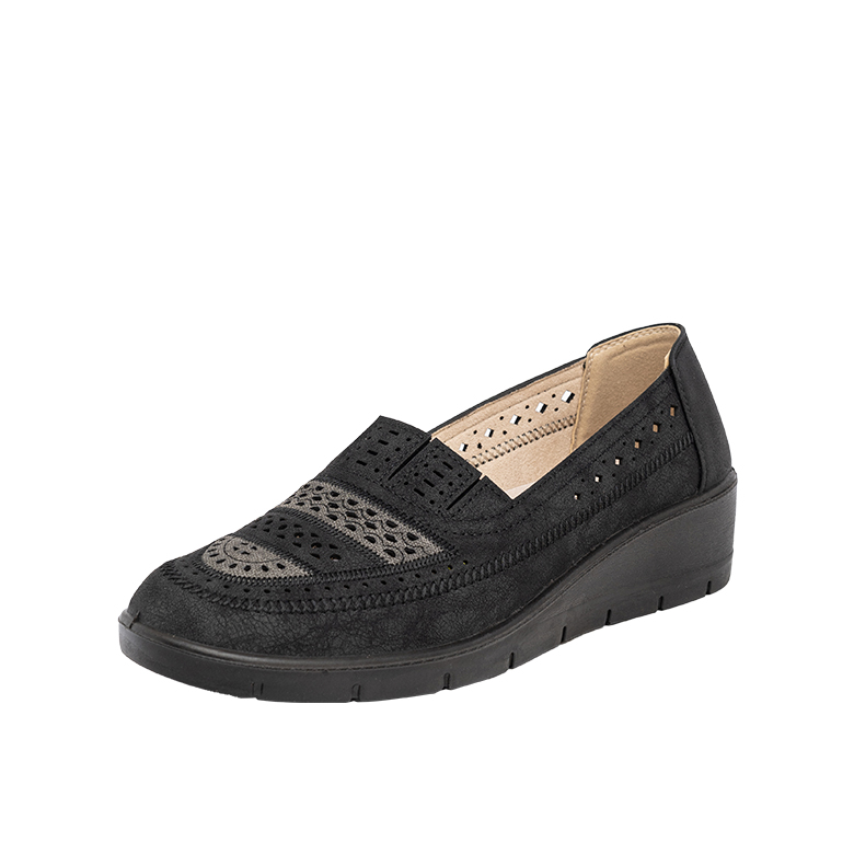 MOCASINES MUJER PASSER NEGRO BARVA - 1