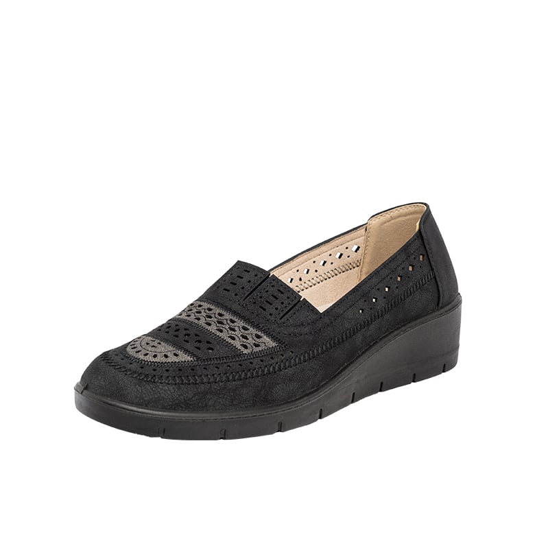 MOCASINES MUJER PASSER NEGRO BARVA - 1