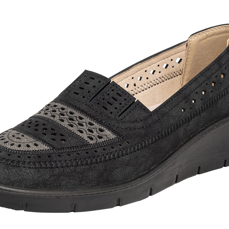 MOCASINES MUJER PASSER NEGRO BARVA - 4