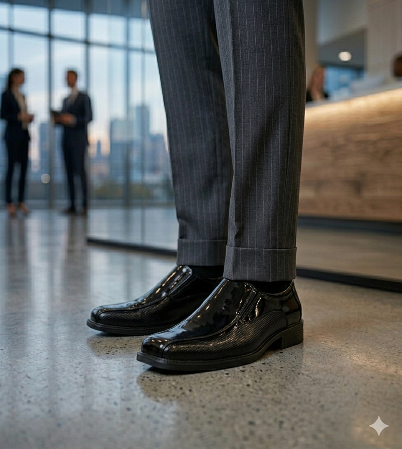 ZAPATO IVARS NEGRO CHAROL UNS - 5