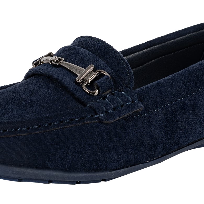 MOCASINES MUJER ALQUIMIA AZUL FANER - 4