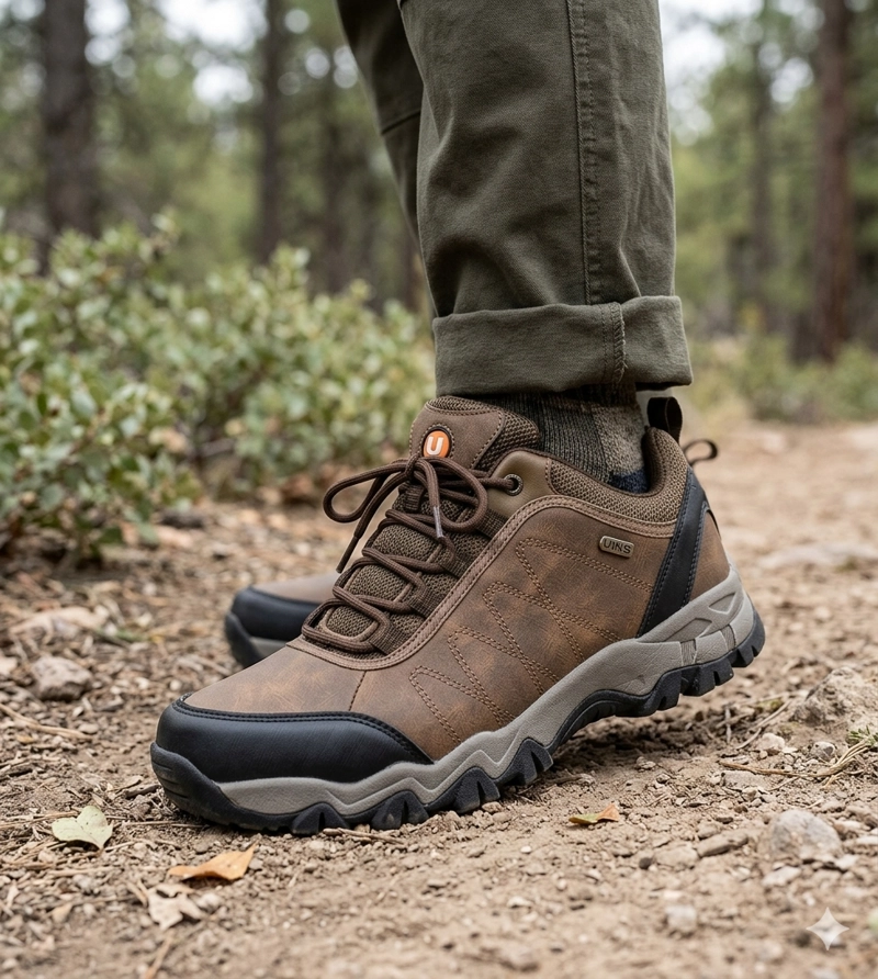 ZAPATILLAS HOMBRE UNS OUTDOOR CAFÉ LEARES - 5