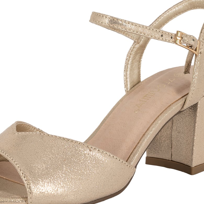 SANDALIA DE VESTIR MUJER ALQUIMIA DORADO EIRIS - 4
