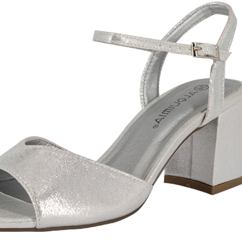 SANDALIA DE VESTIR MUJER ALQUIMIA PLATEADO EIRIS - 4