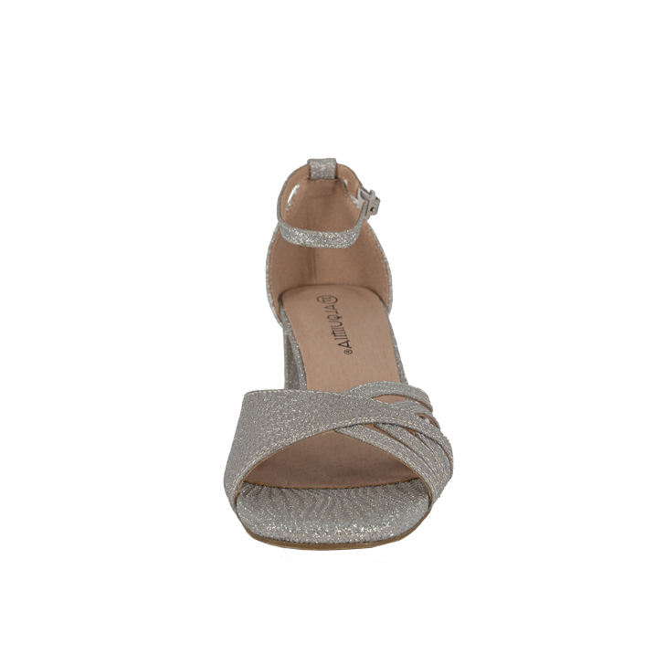 SANDALIA DE VESTIR MUJER ALQUIMIA PLATEADO PILAR - 3