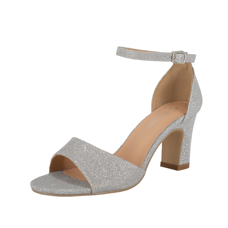 SANDALIA DE VESTIR MUJER ALQUIMIA PLATEADO SORET - 1