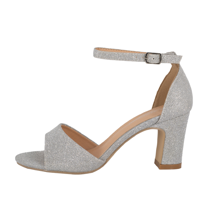 SANDALIA DE VESTIR MUJER ALQUIMIA PLATEADO SORET - 2