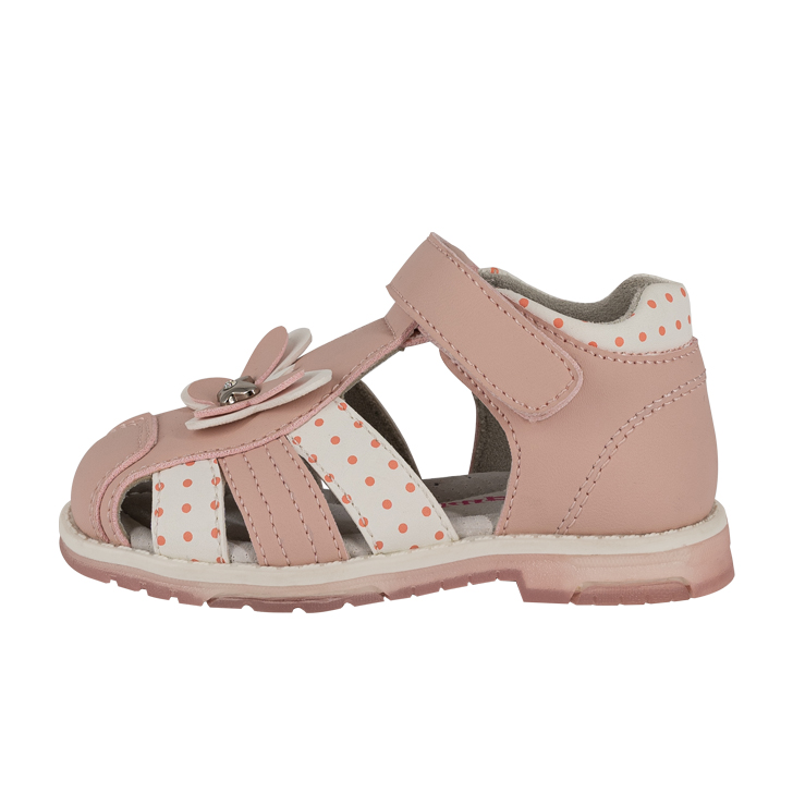 SANDALIA NIÑA BAMBOO ROSADO CORAL - 2