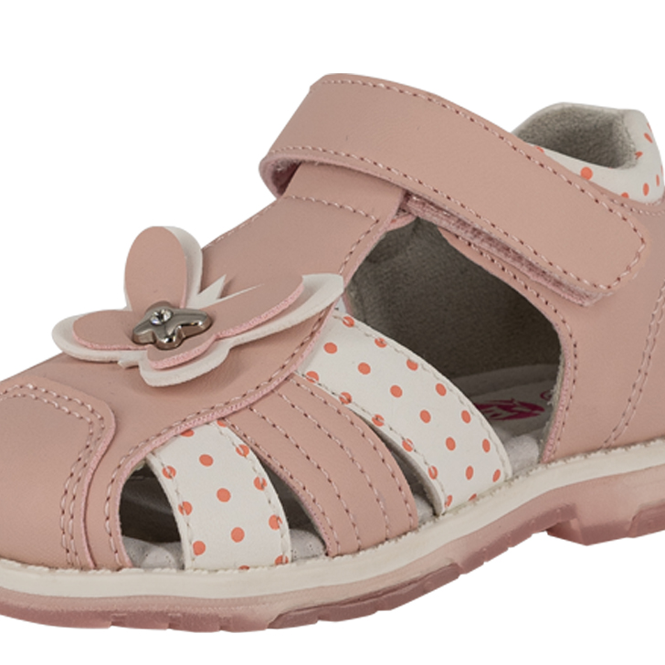 SANDALIA NIÑA BAMBOO ROSADO CORAL - 4
