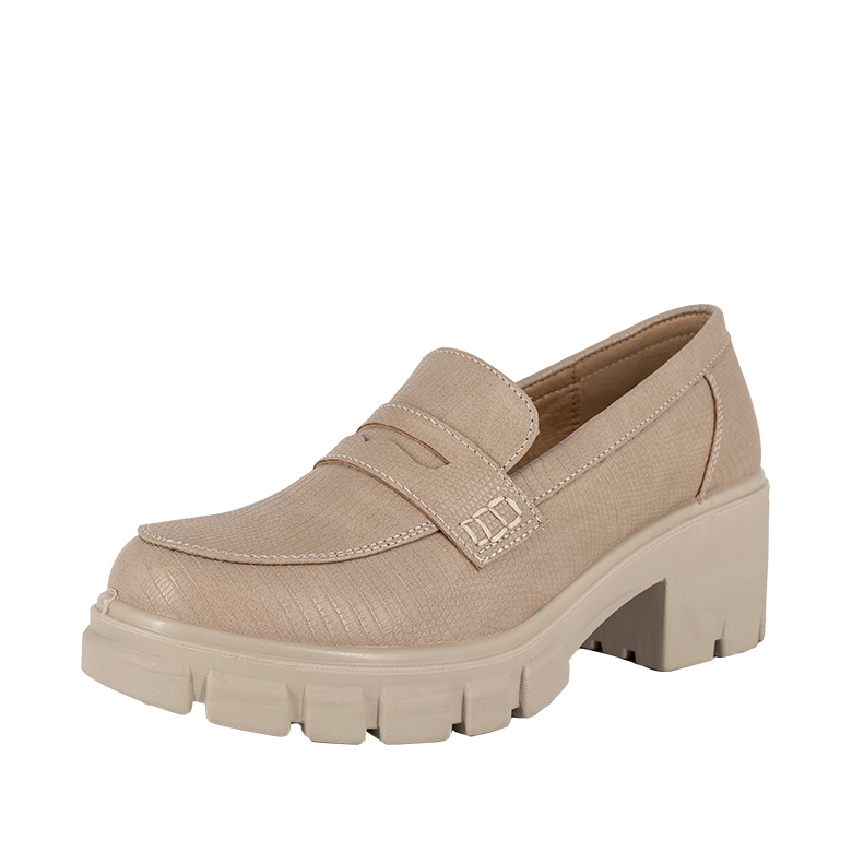 MOCASINES MUJER ALQUIMIA TAUPE MURCIA - 1
