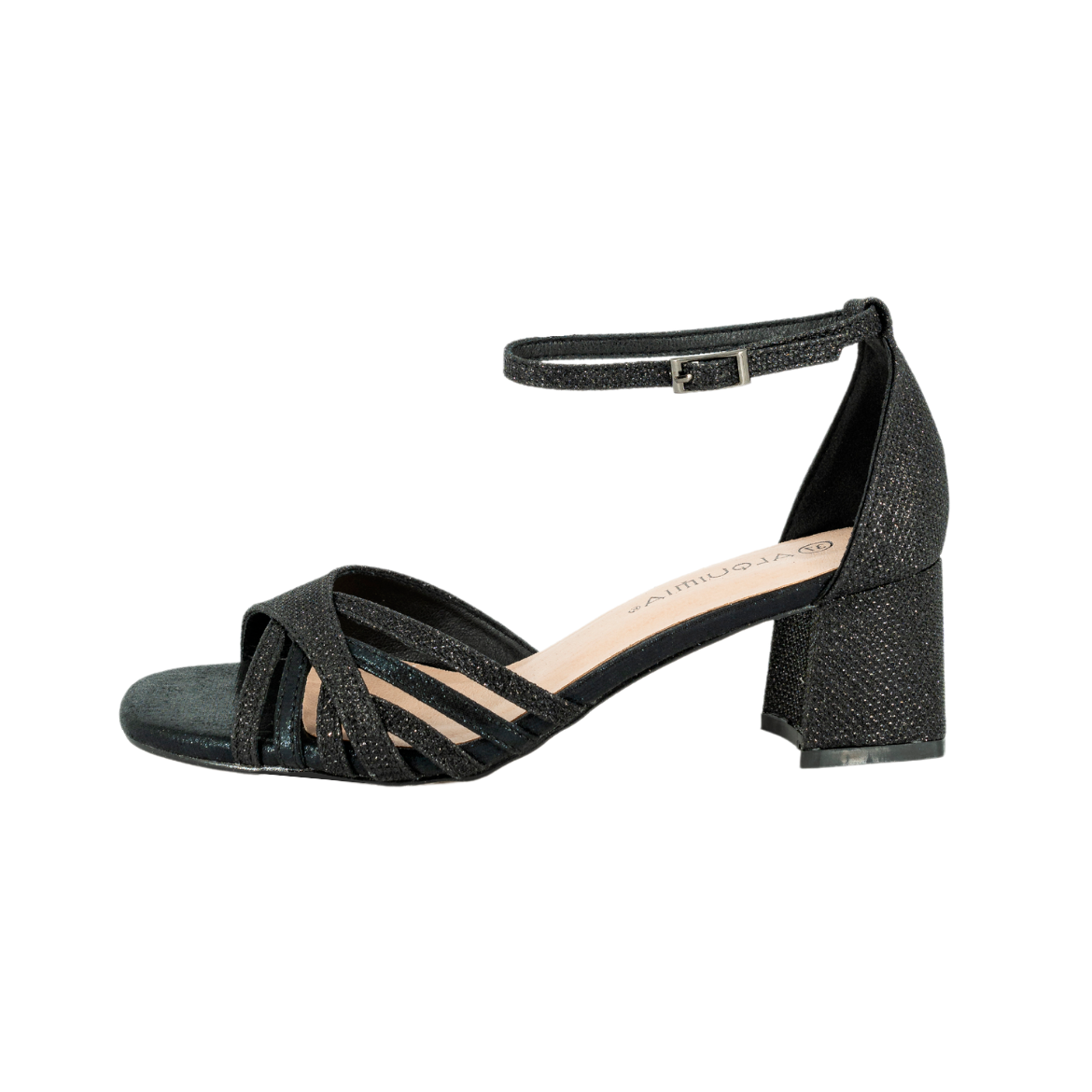 SANDALIA DE VESTIR MUJER ALQUIMIA NEGRO PILAR - 1