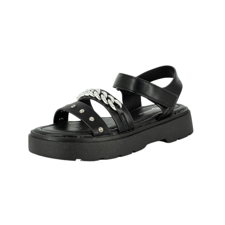 SANDALIA NIÑA BAMBOO NEGRO SANDY - 1