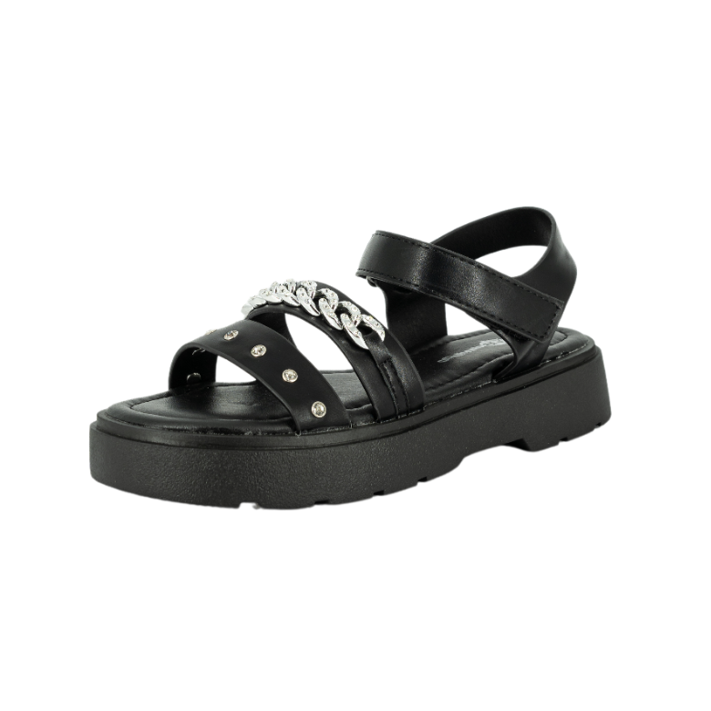 SANDALIA NIÑA BAMBOO NEGRO SANDY - 1