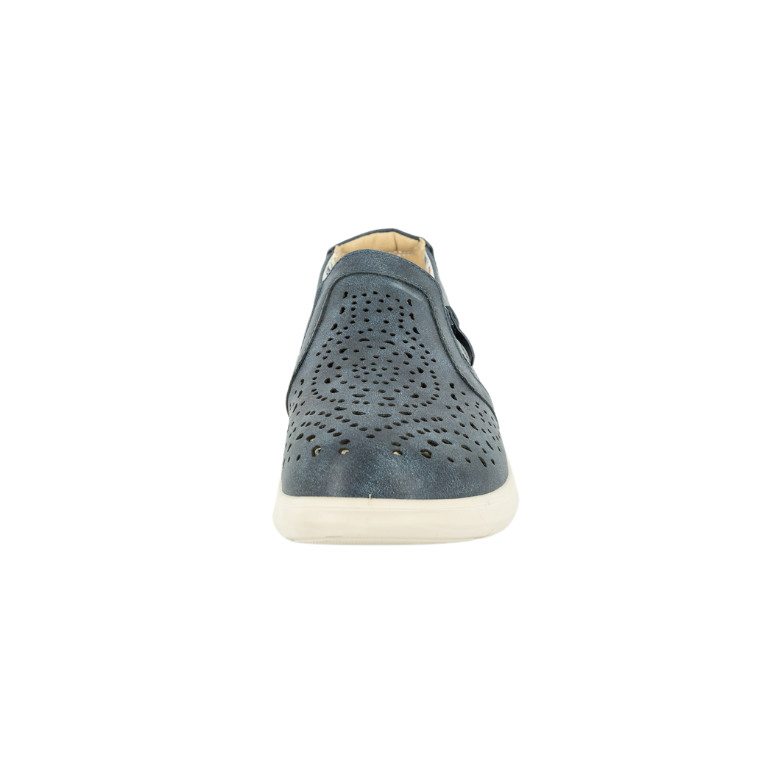 MOCASINES MUJER PASSER TEXTIL AZUL NUVIA - 3