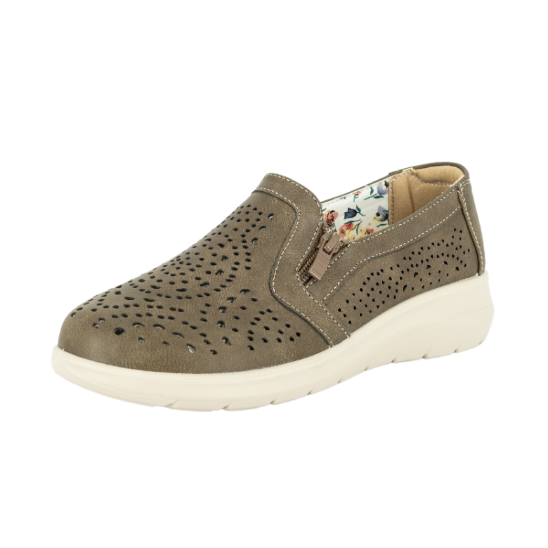 MOCASINES MUJER PASSER TEXTIL VERDE NUVIA - 1