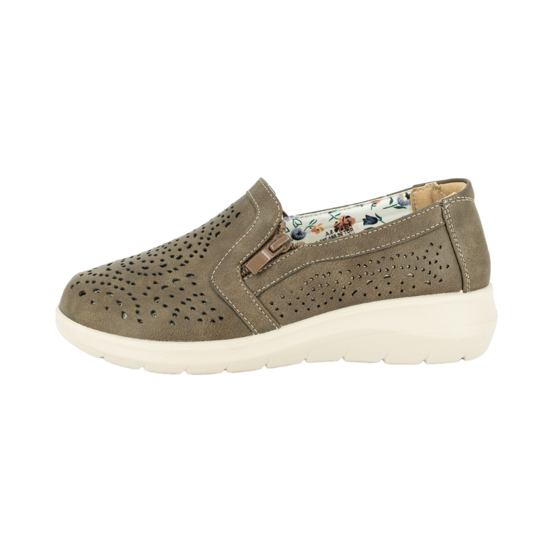 MOCASINES MUJER PASSER TEXTIL VERDE NUVIA - 2