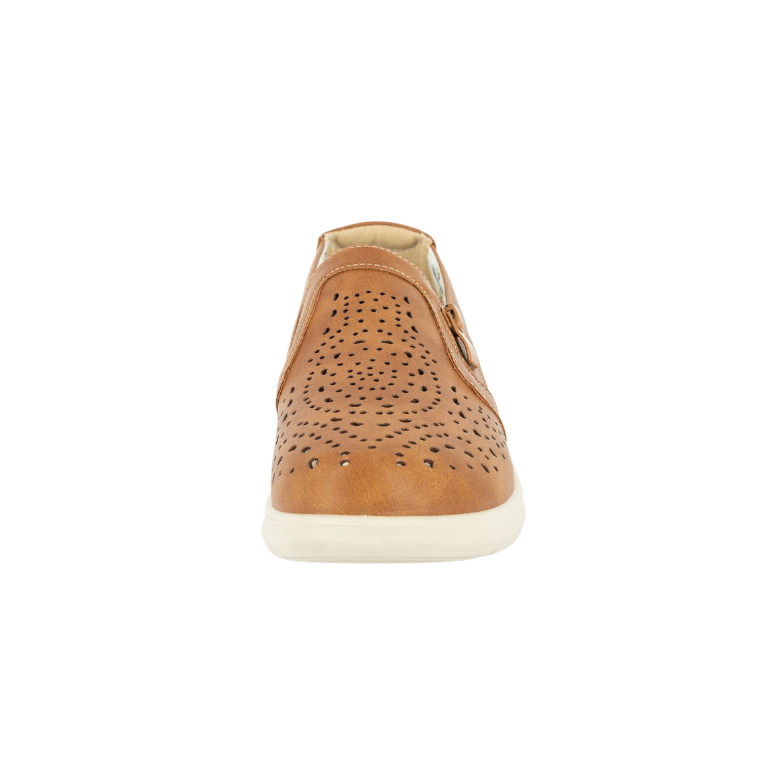 MOCASINES MUJER PASSER TEXTIL CARAMELO NUVIA - 3