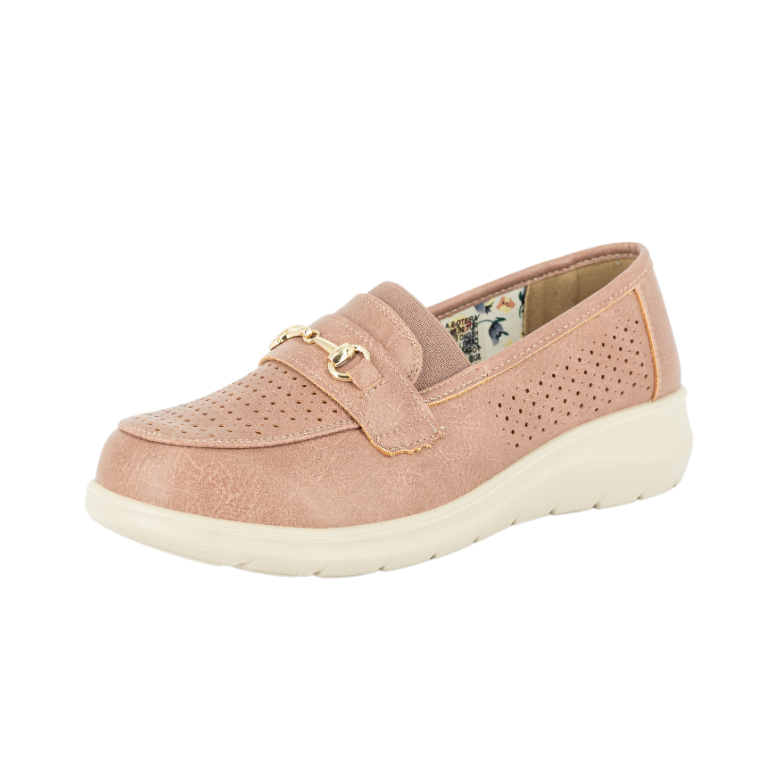 MOCASINES MUJER PASSER TEXTIL ROSADO SISA - 1
