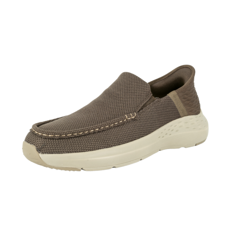 MOCASINES HOMBRE UNS TEXTIL FONTEC CAFÉ - 1