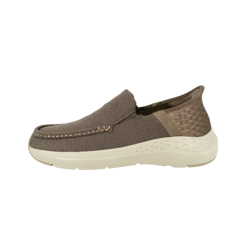 MOCASINES HOMBRE UNS TEXTIL FONTEC CAFÉ - 2