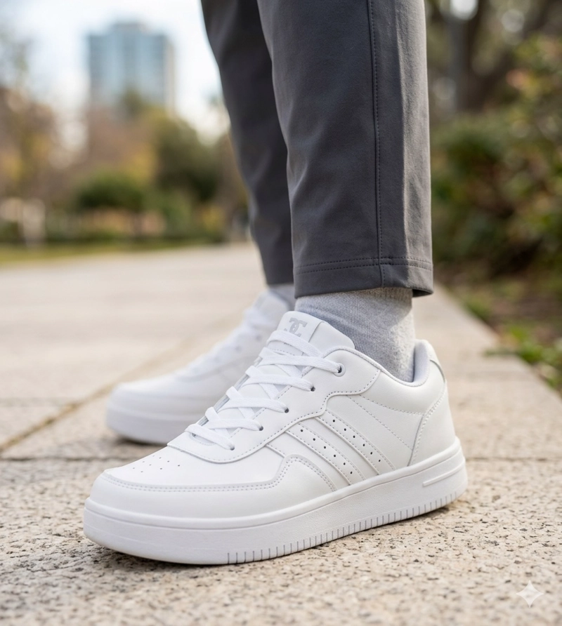 ZAPATILLA ESCOLAR MUZA BLANCO UNS - 5