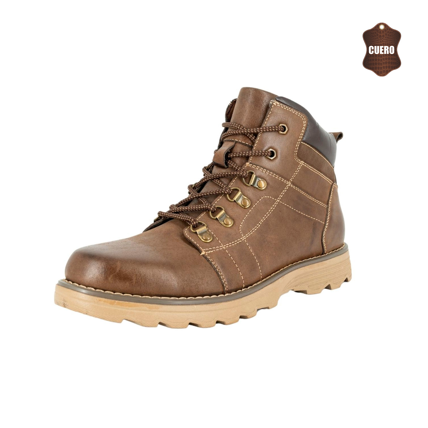 BOTIN DE CUERO LEON CAFE LONDON ADIXT - 1