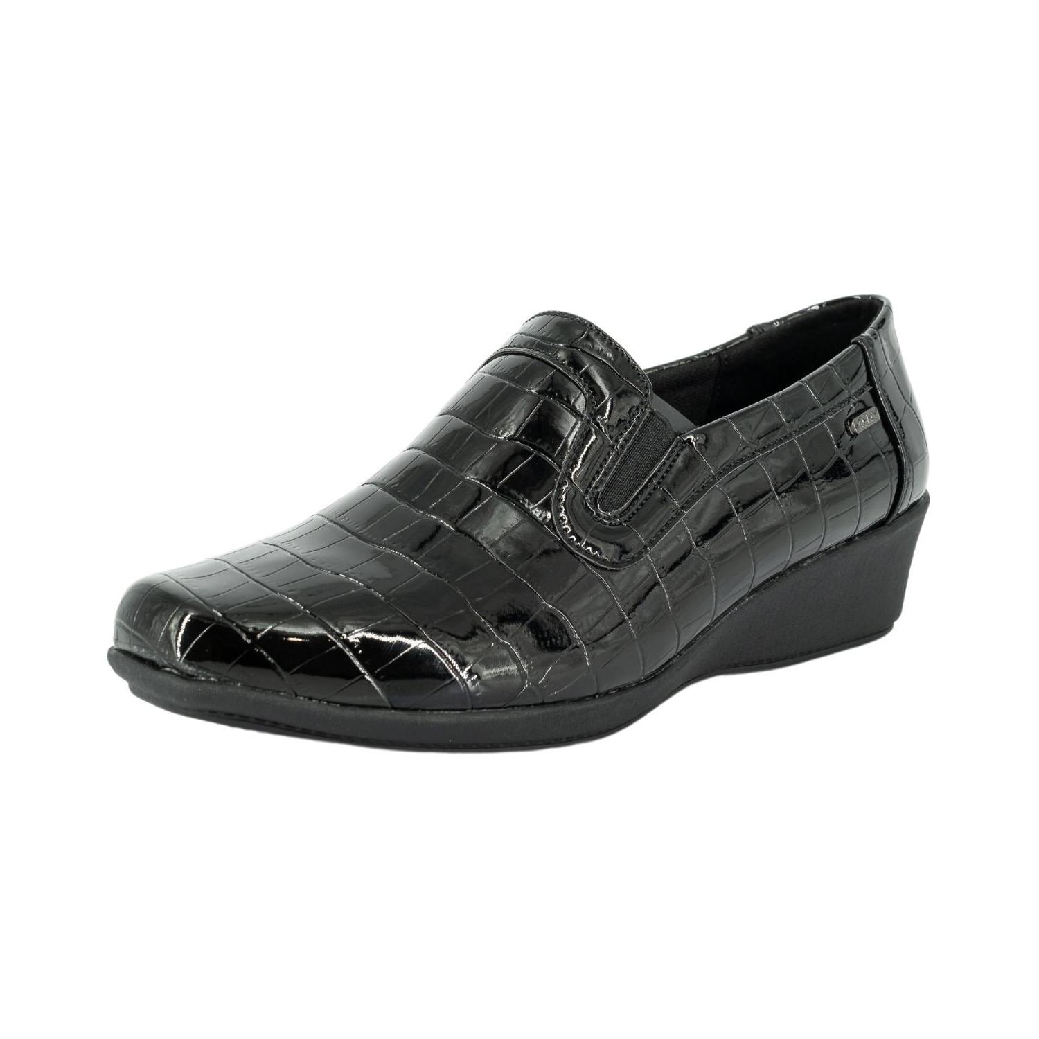 MOCASIN FLORA NEGRO CHAROL ALQUIMIA - 1