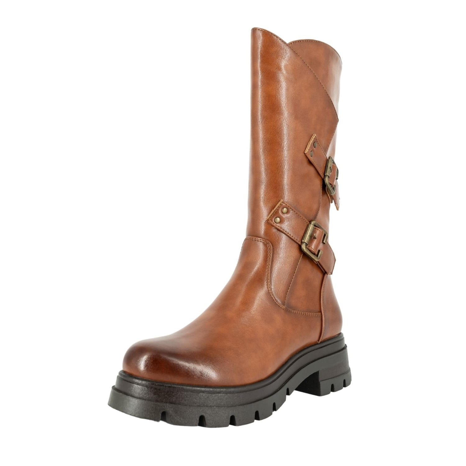BOTA BIKER ZARA CARAMELO ALQUIMIA - 1