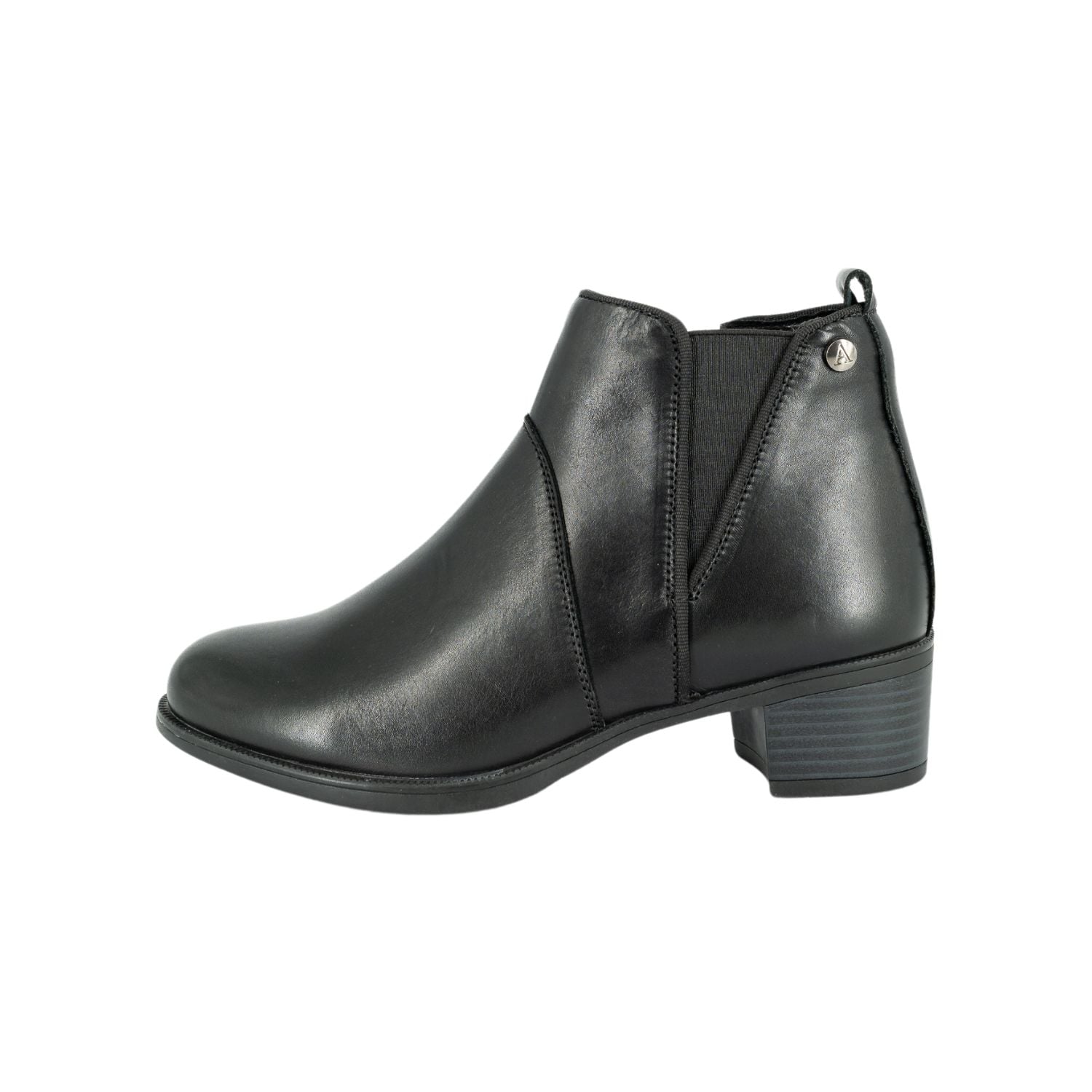 BOTIN DE CUERO LADY NEGRO ALQUIMIA - 2