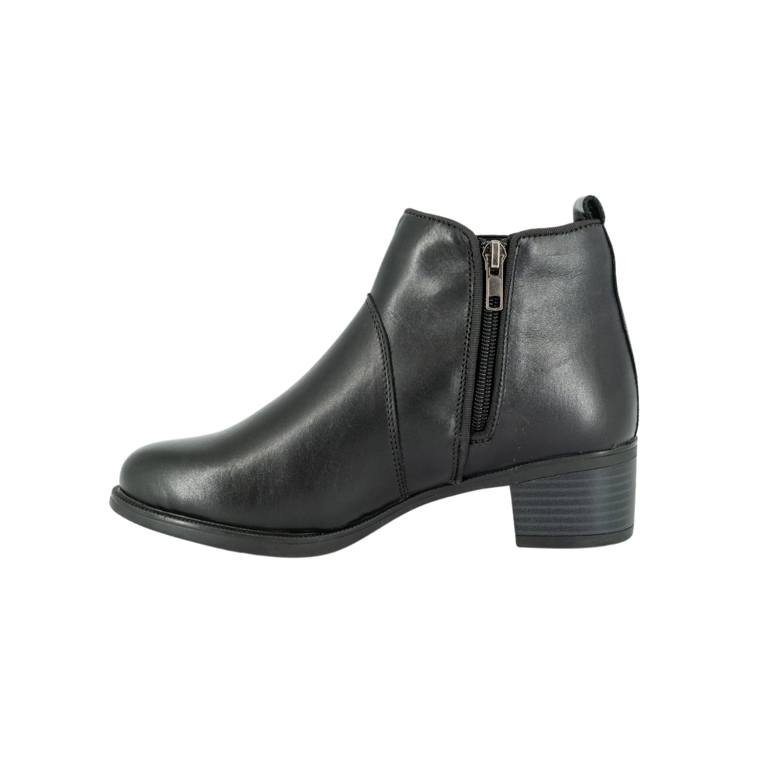 BOTIN DE CUERO LADY NEGRO ALQUIMIA - 4