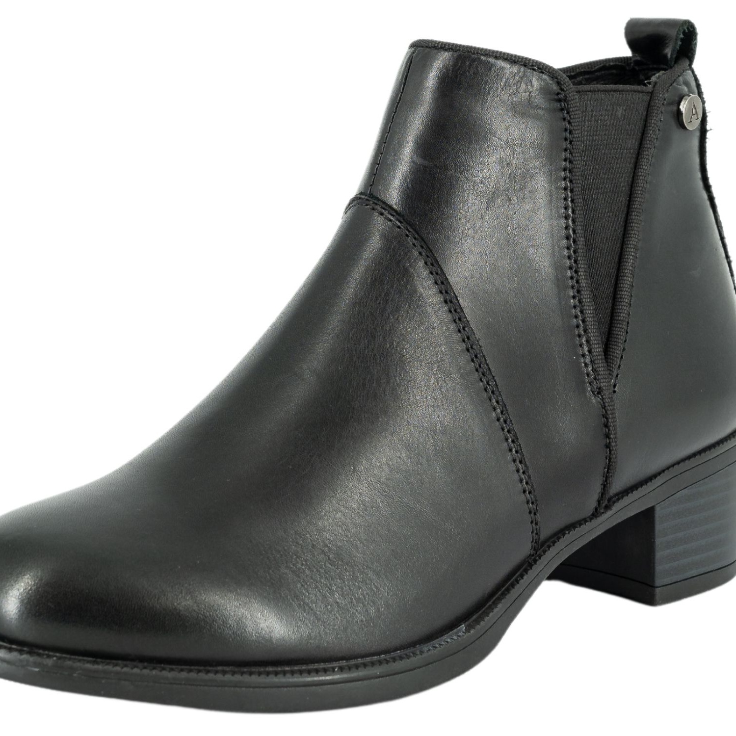 BOTIN DE CUERO LADY NEGRO ALQUIMIA - 5
