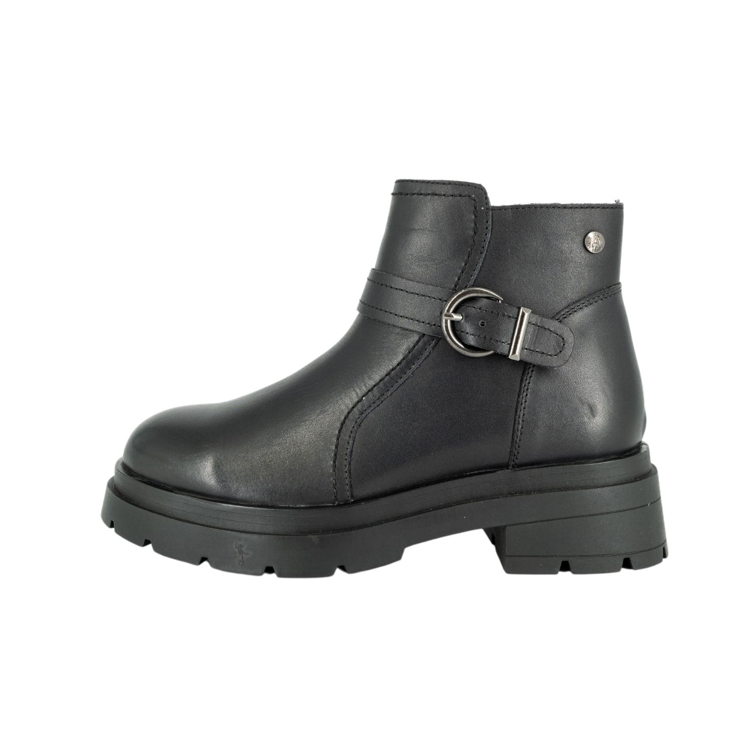 BOTIN DE CUERO ROSIE NEGRO ALQUIMIA - 2