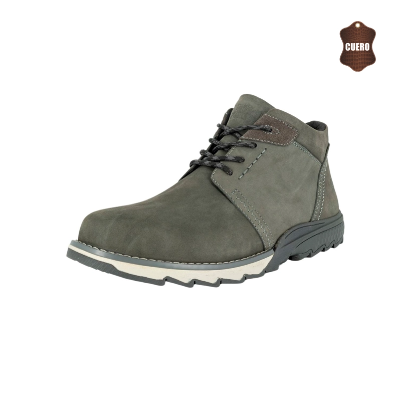 BOTIN DE CUERO BOJA VERDE LONDON ADIXT - 1