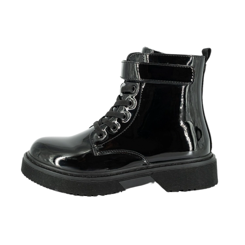 BOTIN DANICA NEGRO CHAROL BAMBOO - 2