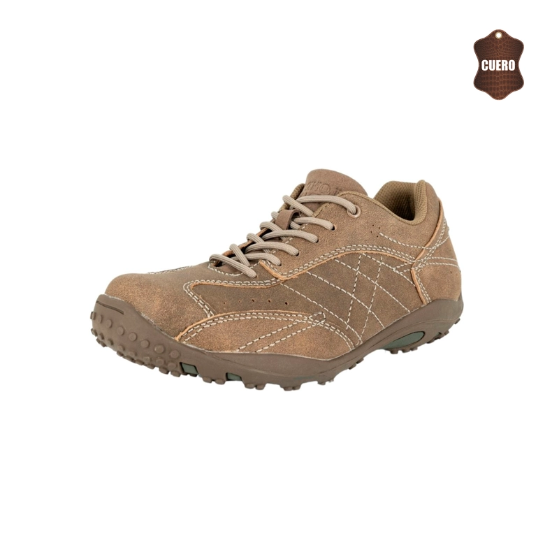 ZAPATO DE CUERO OLIVO TOSTADO LONDON ADIXT - 1
