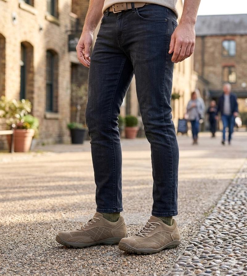 ZAPATO DE CUERO OLIVO TOSTADO LONDON ADIXT - 5