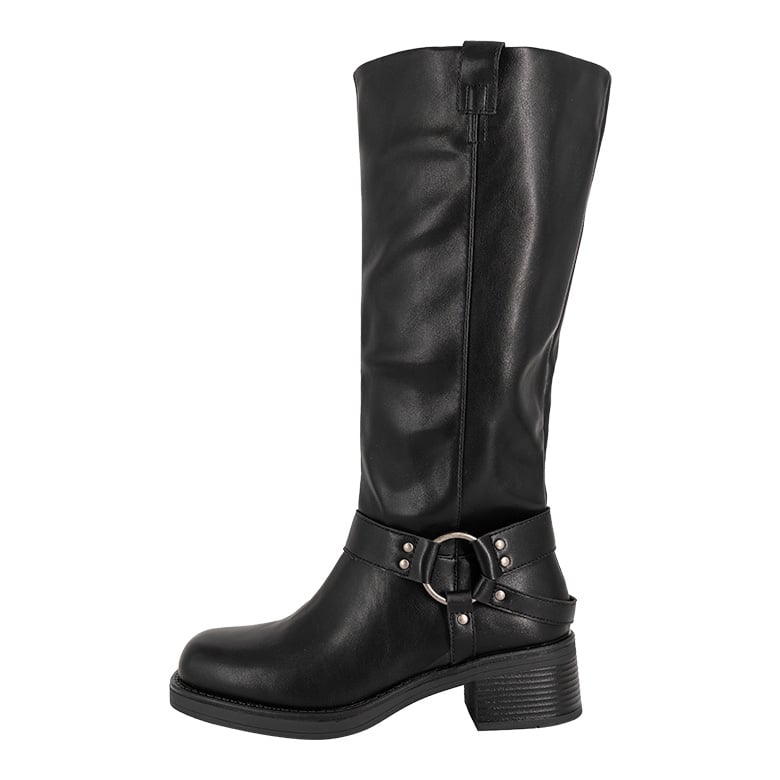 BOTA BIKER LARGA JESSA NEGRO ALQUIMIA - 2