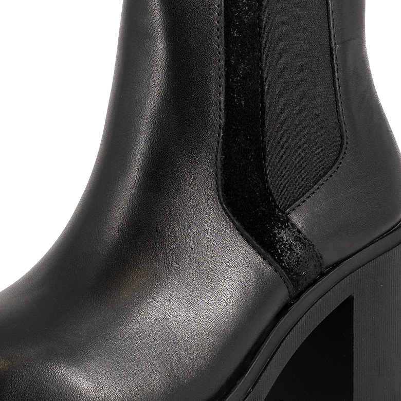 BOTIN DE CUERO ZANRA NEGRO ALQUIMIA - 5