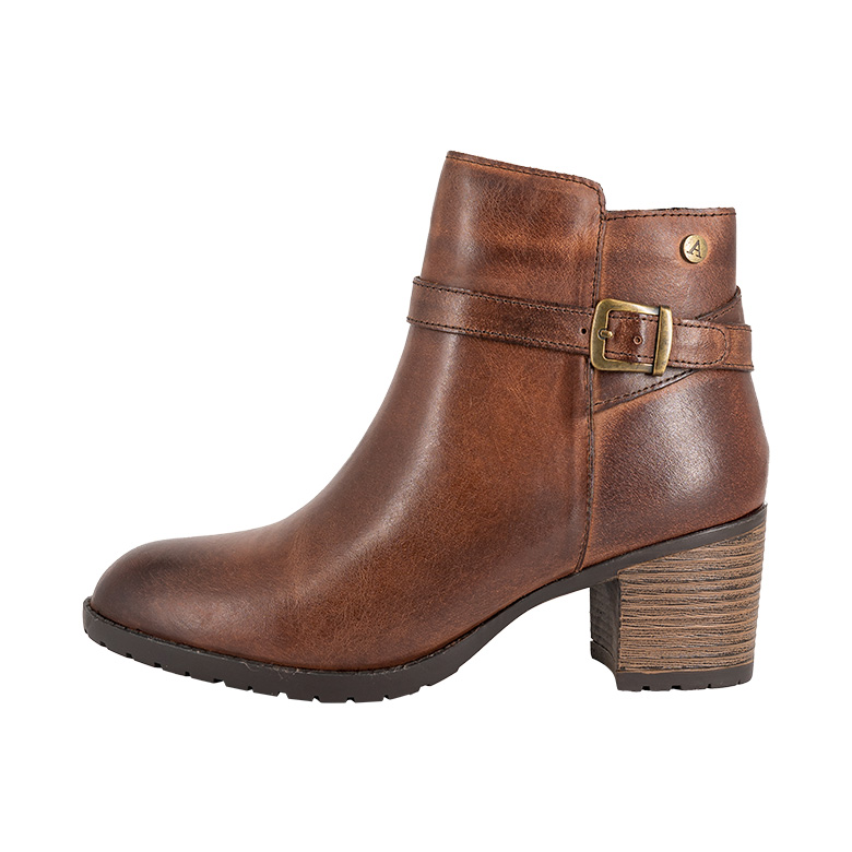 BOTIN DE CUERO FRANCY CAFE  ALQUIMIA - 2