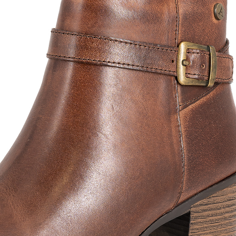 BOTIN DE CUERO FRANCY CAFE  ALQUIMIA - 5