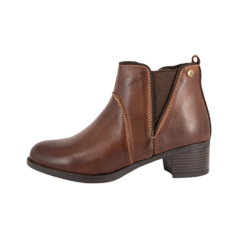 BOTIN DE CUERO LADY CAFE ALQUIMIA - 2