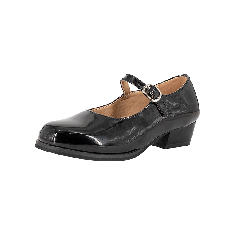 ZAPATO INFANTIL CUECA NEGRO CHAROL ALQUIMIA - 1