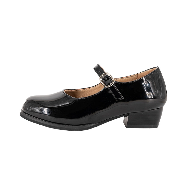 ZAPATO INFANTIL CUECA NEGRO CHAROL ALQUIMIA - 2