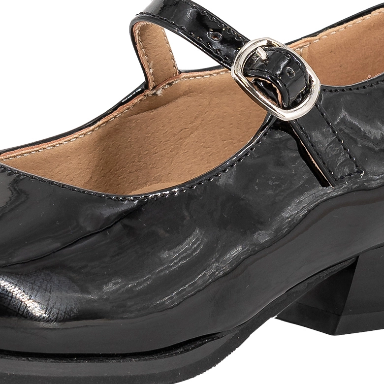 ZAPATO INFANTIL CUECA NEGRO CHAROL ALQUIMIA - 4