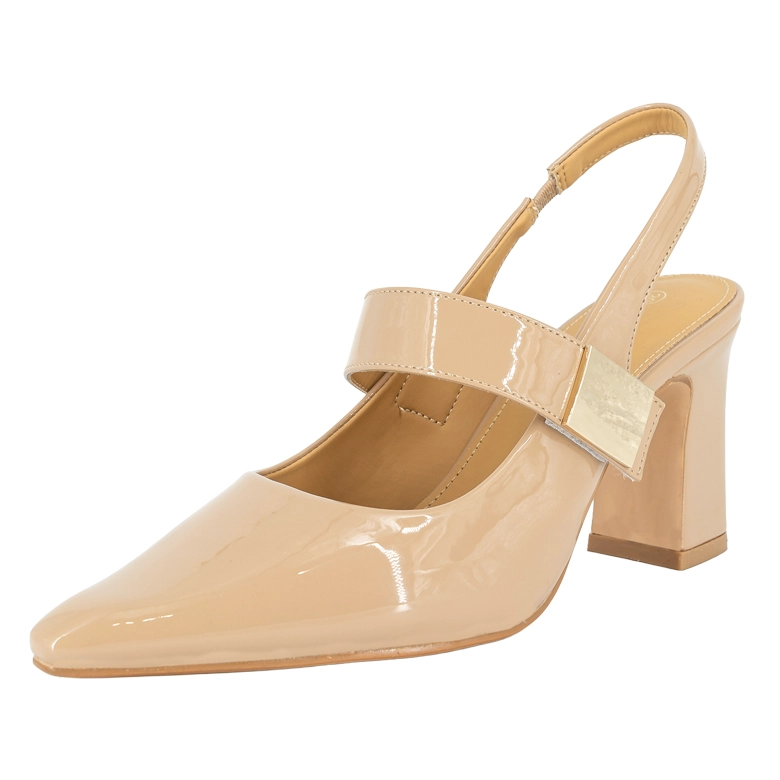 ZAPATO GLAM BEIGE CHAROL ALQUIMIA - 1