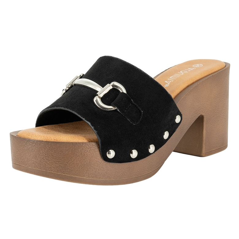 SANDALIA PLATAFORMA ROCK NEGRO ALQUIMIA - 1