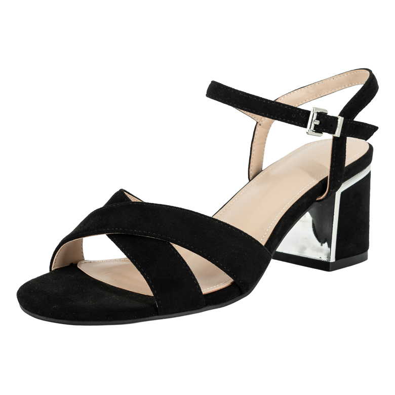 SANDALIA DE VESTIR SHIRO NEGRO ALQUIMIA - 1