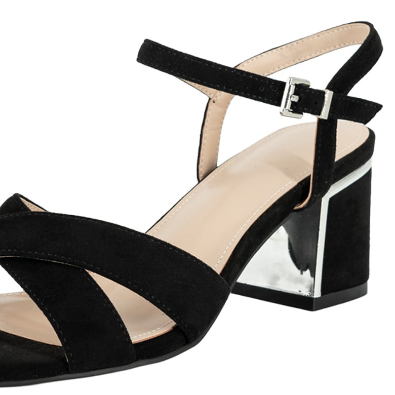 SANDALIA DE VESTIR SHIRO NEGRO ALQUIMIA - 4