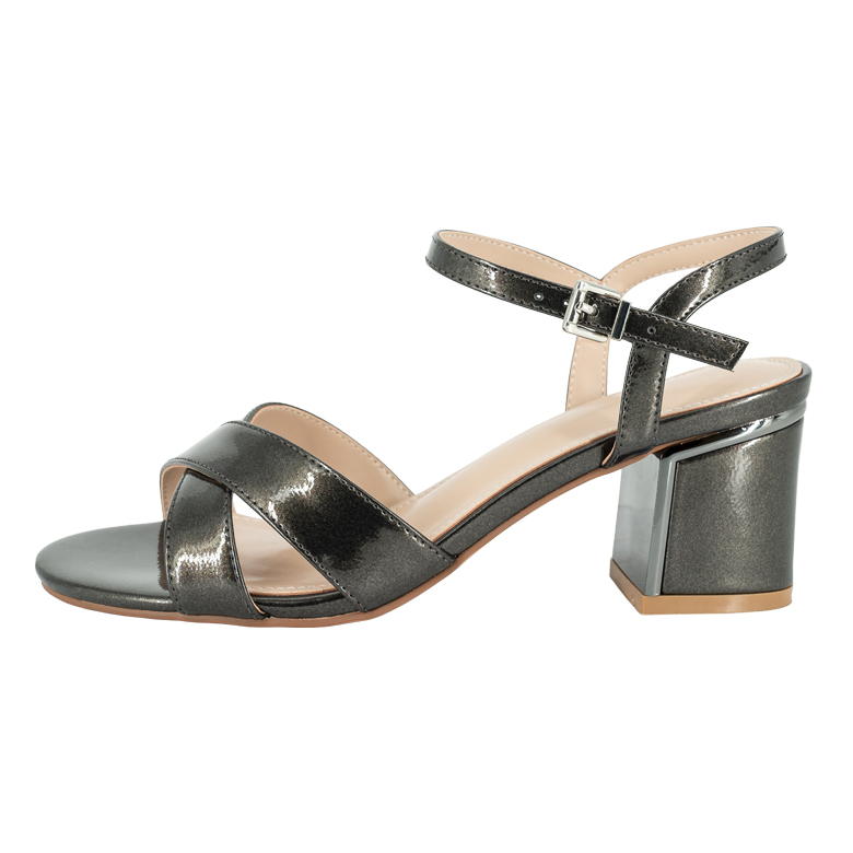 SANDALIA DE VESTIR SHIRO PLATEADO ALQUIMIA - 2
