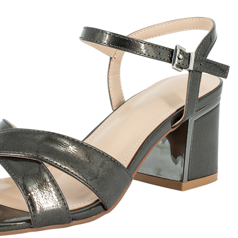 SANDALIA DE VESTIR SHIRO PLATEADO ALQUIMIA - 4